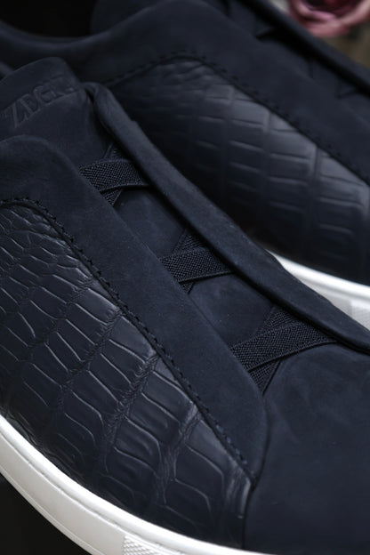 SECOND SKIN MEN’S SNEAKERS – CROCODILE LEATHE
