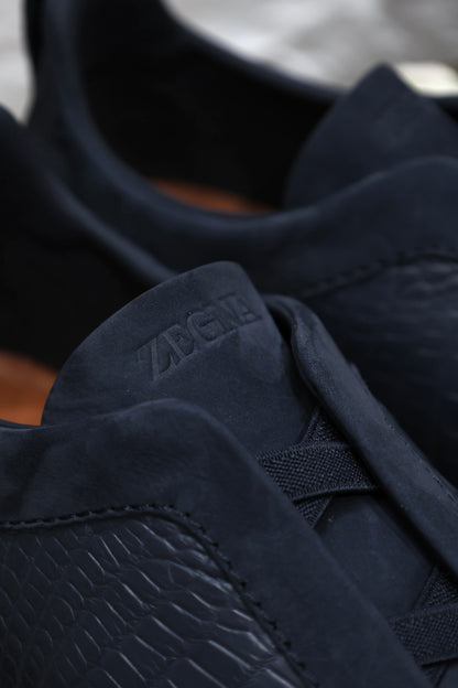 SECOND SKIN MEN’S SNEAKERS – CROCODILE LEATHE