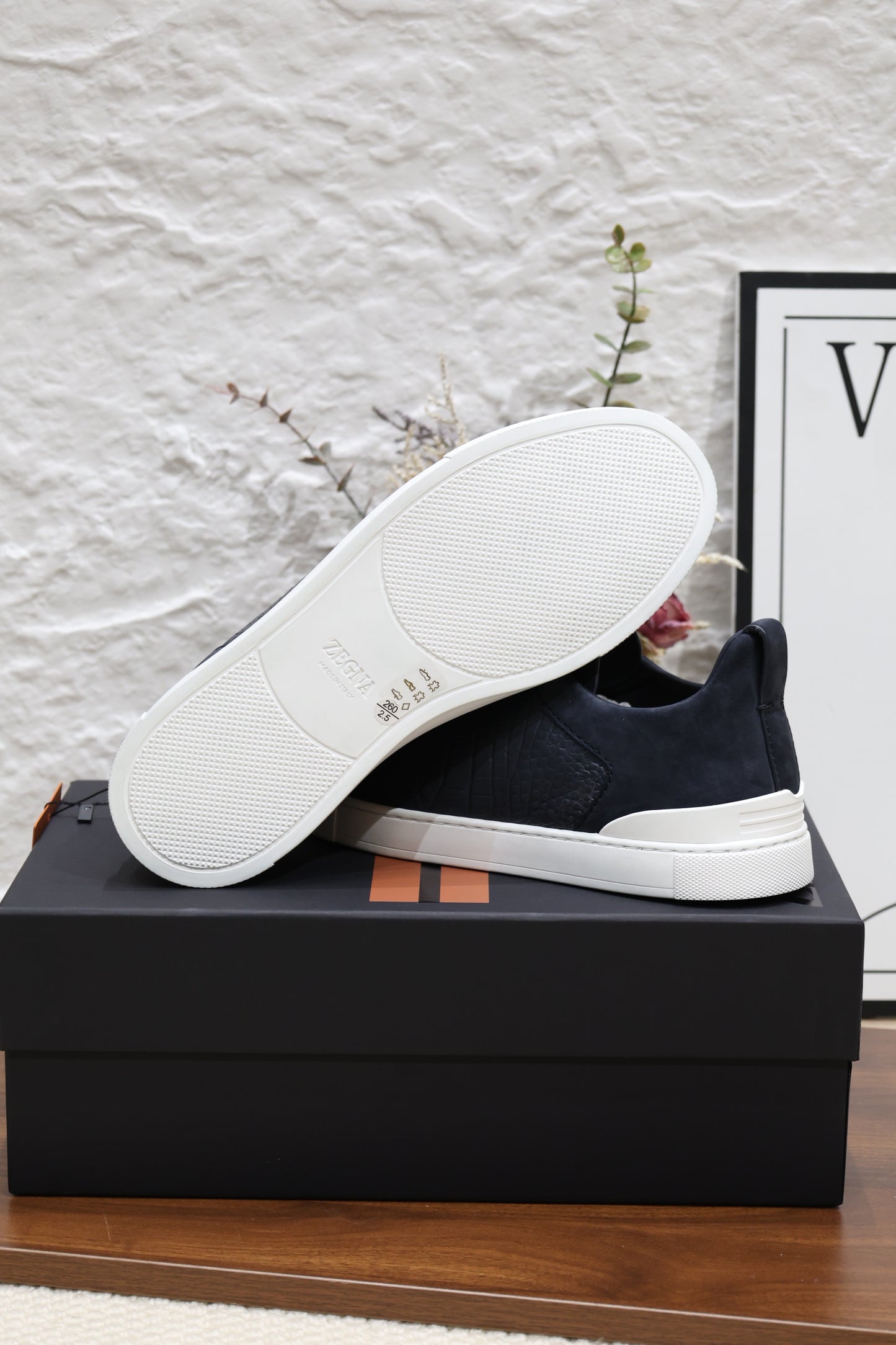 SECOND SKIN MEN’S SNEAKERS – CROCODILE LEATHE