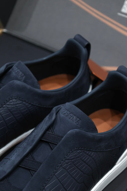 SECOND SKIN MEN’S SNEAKERS – CROCODILE LEATHE